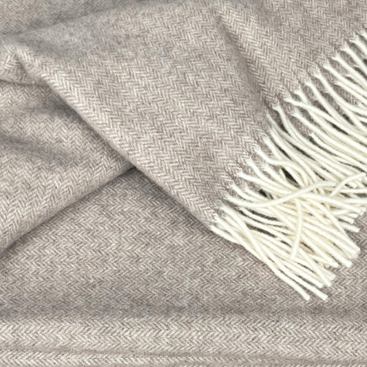 Cafe Mocha Cashmere and Merino wool Throw