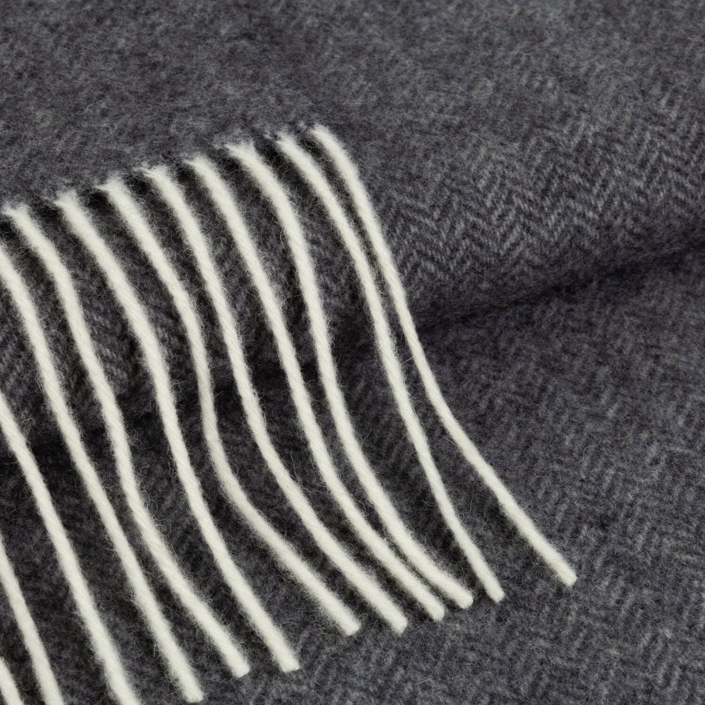 Graphite Cashmere and Merino wool Throw