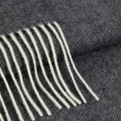 Graphite Cashmere and Merino wool Throw
