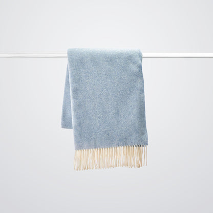 Ocean Blue Cashmere and Merino wool Throw