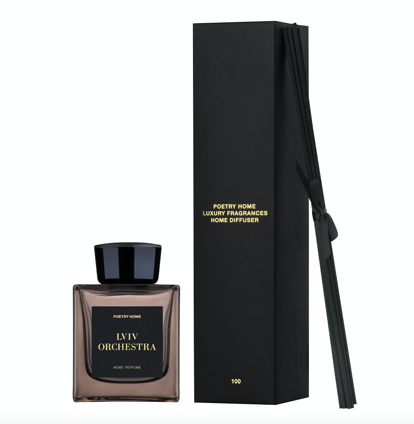 Reed Diffuser in Glass Bottle Home Fragrance Woody Leather - Lviv Orchestra