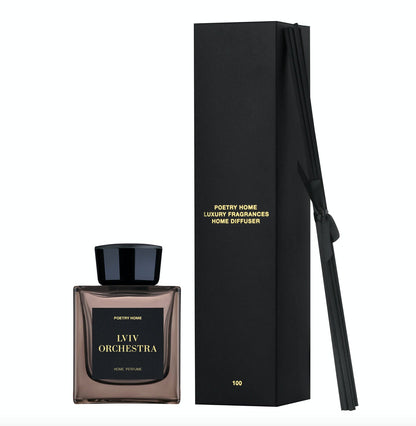 Reed Diffuser in Glass Bottle Home Fragrance Woody Leather - Lviv Orchestra