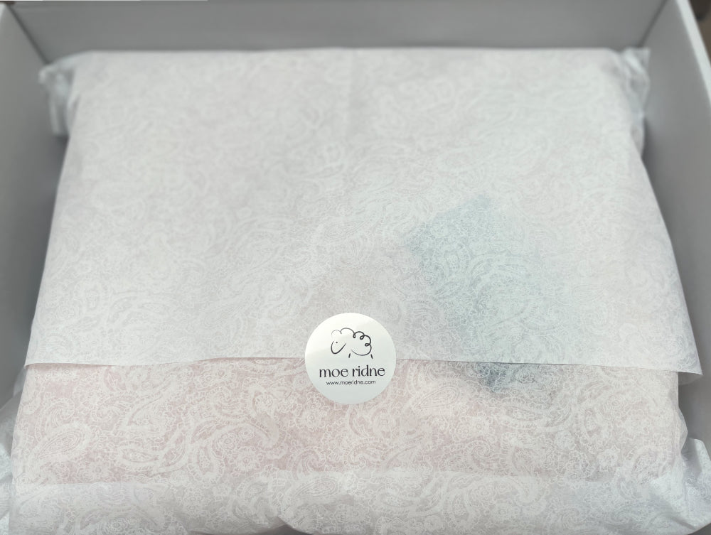 Ocean Blue Cashmere and Merino wool Throw