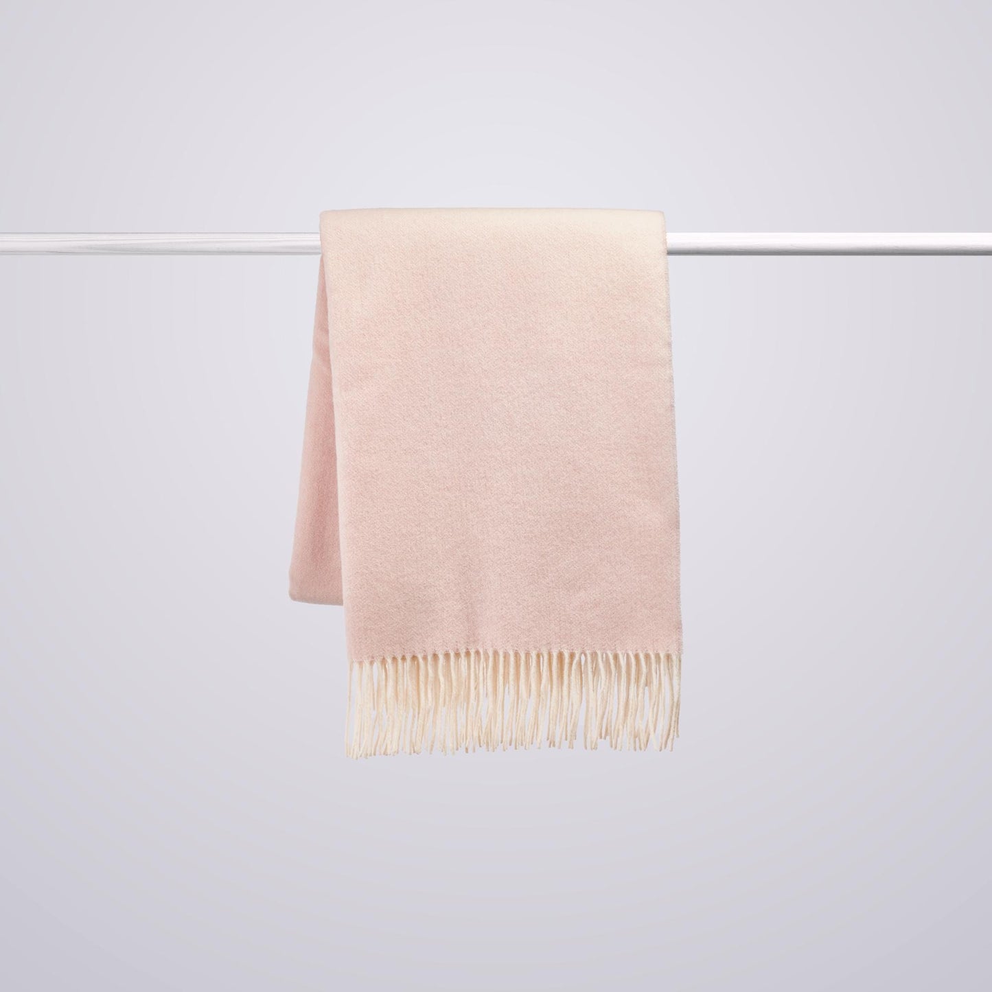 Blush Pink Cashmere and Merino wool Throw